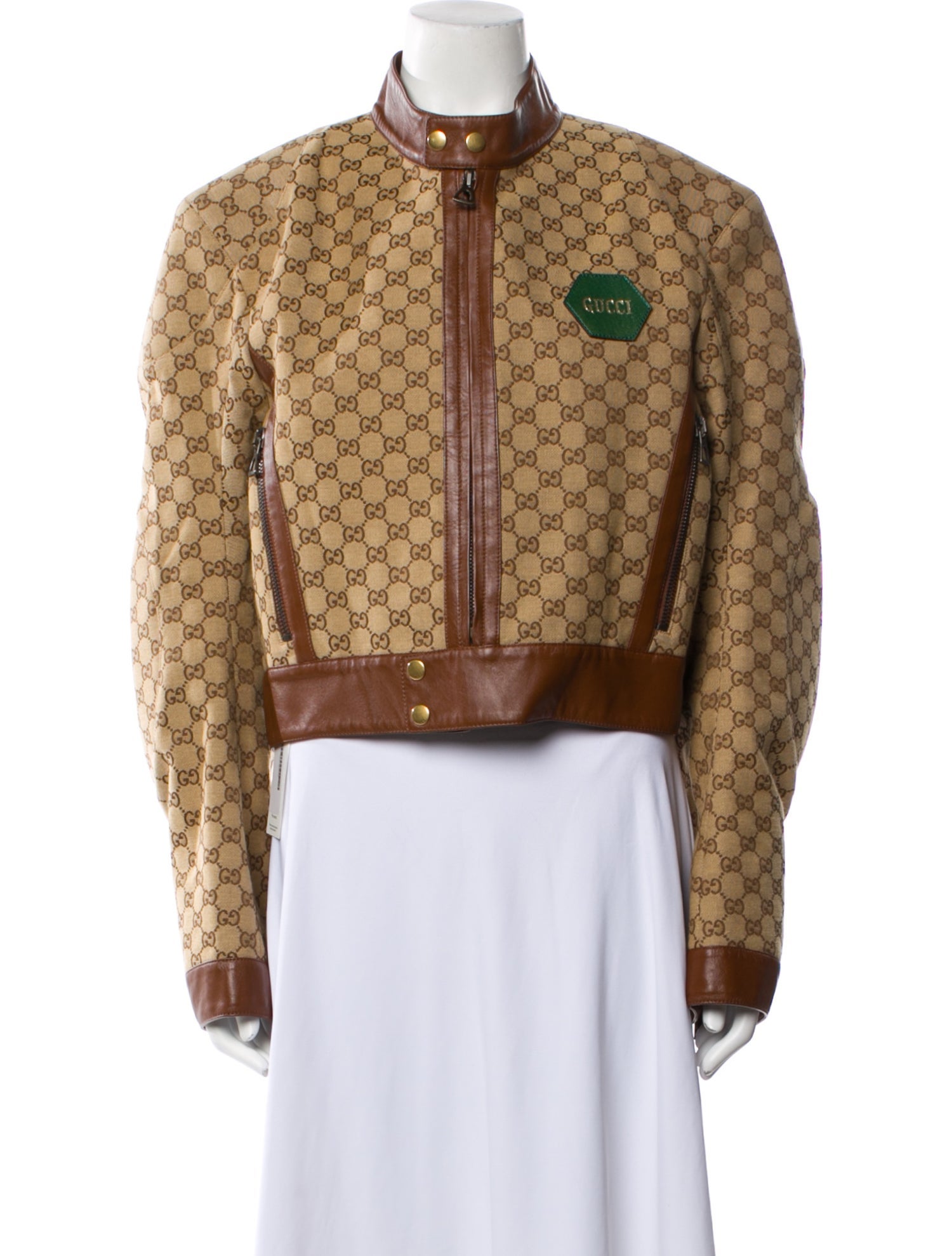 Gucci 2023 Animal Print Faux Fur Jacket