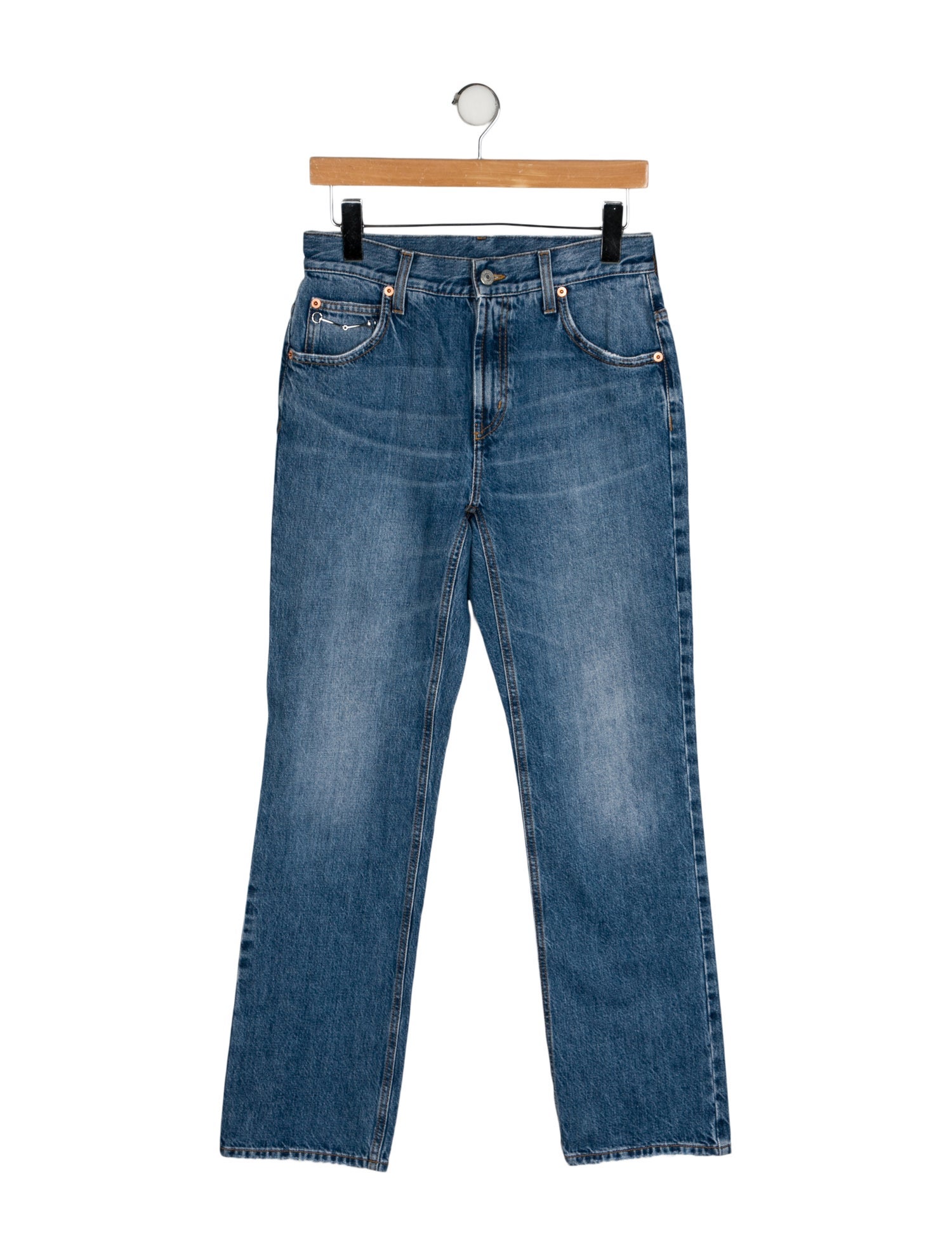 Gucci Mid-Rise Straight Leg Jeans