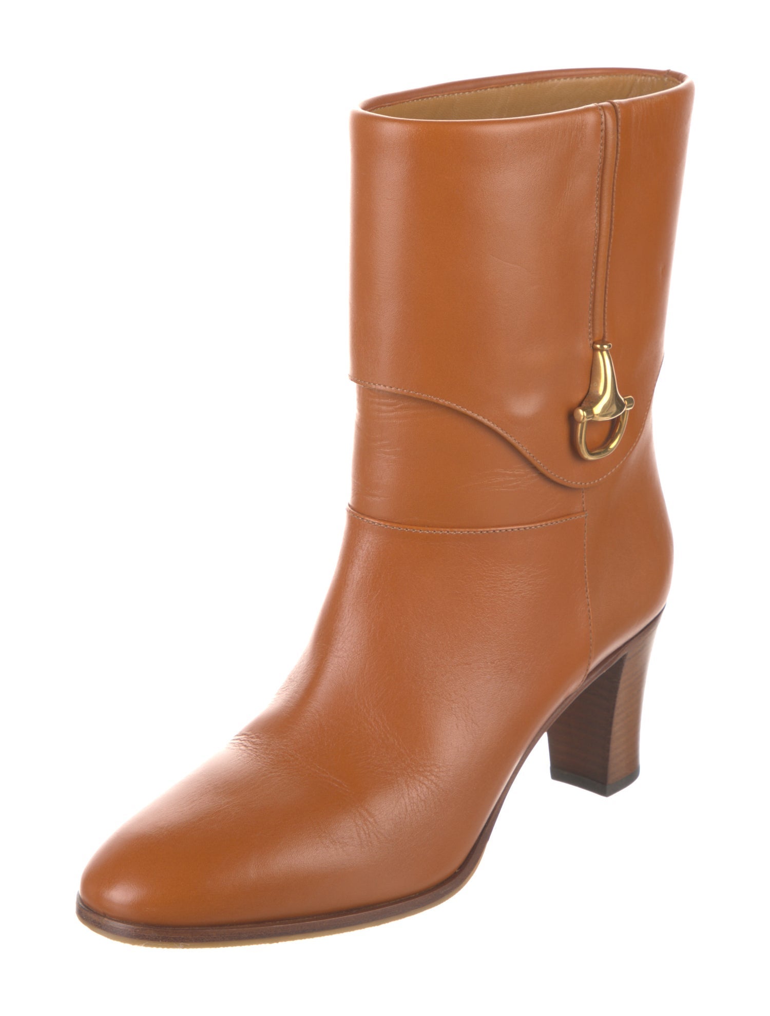 Gucci Hasler Horsebit Accent Leather Boots