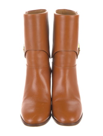 Gucci Hasler Horsebit Accent Leather Boots