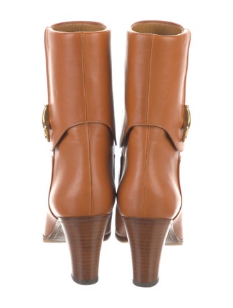 Gucci Hasler Horsebit Accent Leather Boots