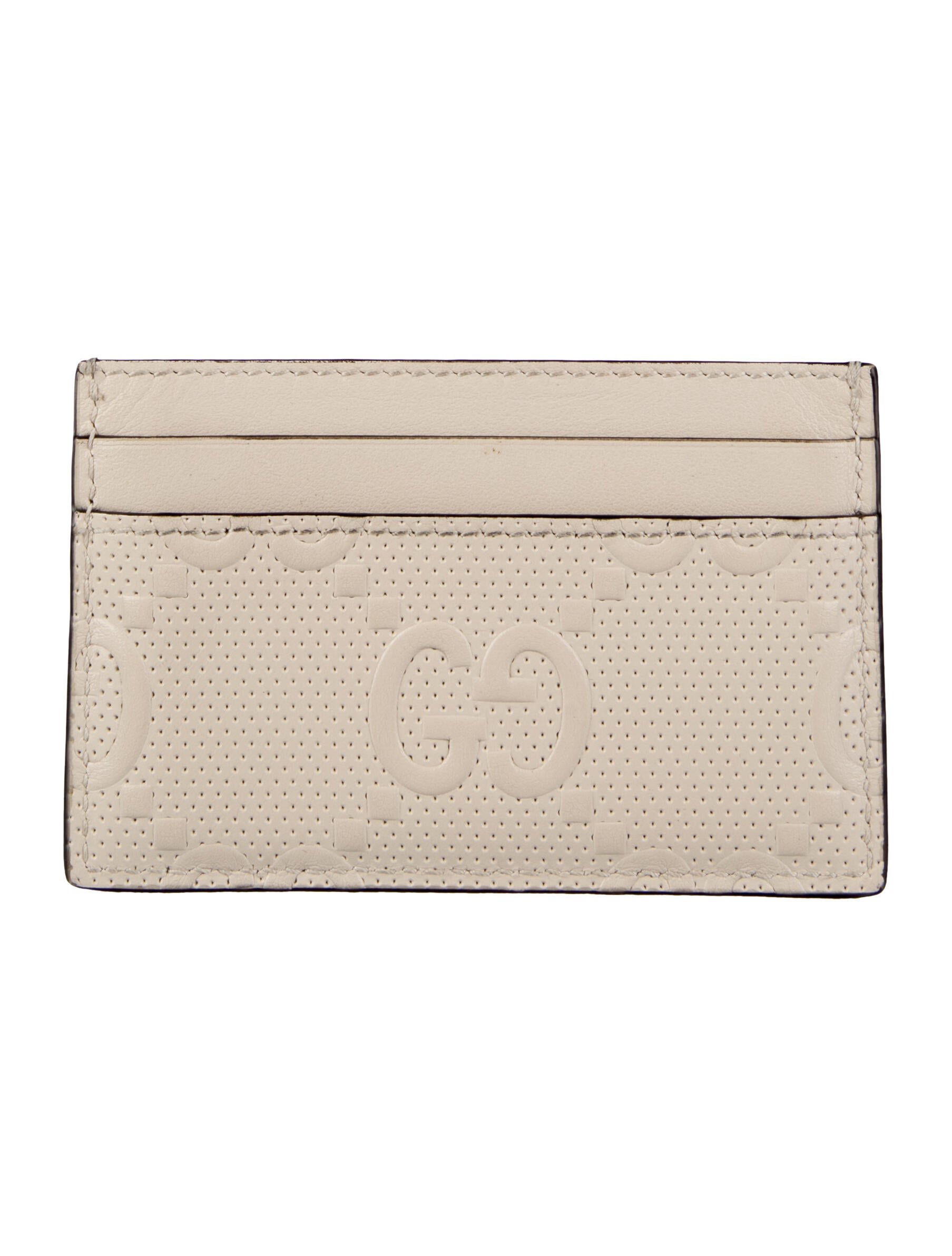 Gucci GG Embossed Leather Card Holder