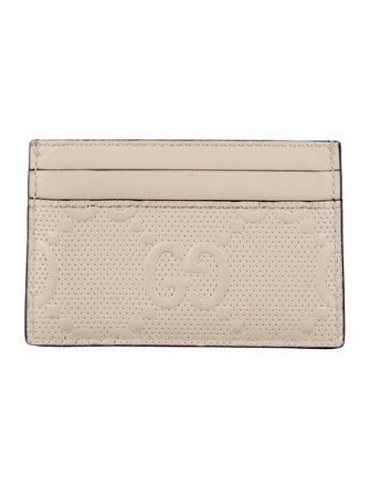 Gucci GG Embossed Leather Card Holder