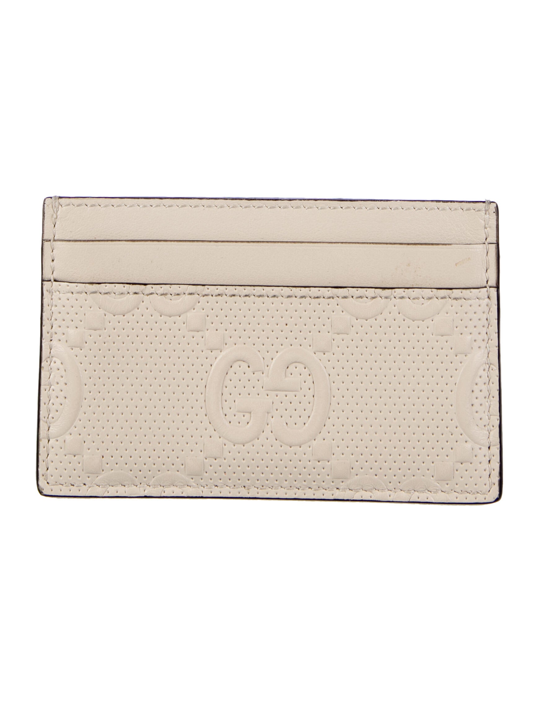 Gucci GG Embossed Leather Card Holder