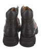 Gucci Leather Grosgrain Trim Hiking Boots
