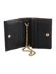 Gucci Rajah Card Case Chain-Link Accent Wallet