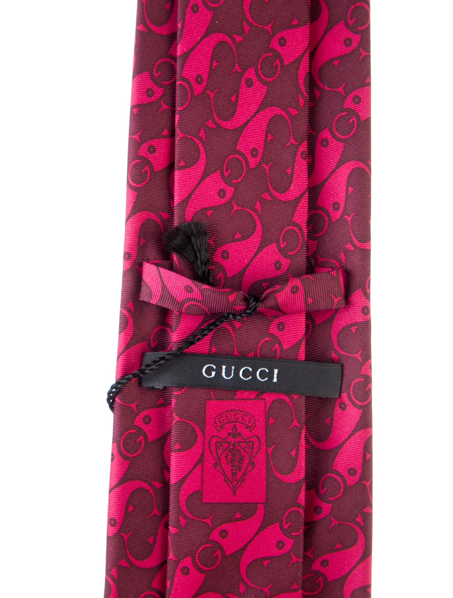 Gucci Vintage Silk Pattern Tie w/ Tags