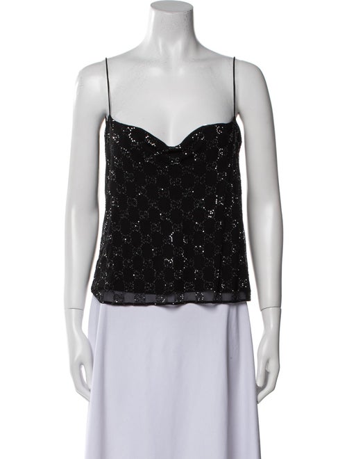 Gucci Cowl Neck Sleeveless Top