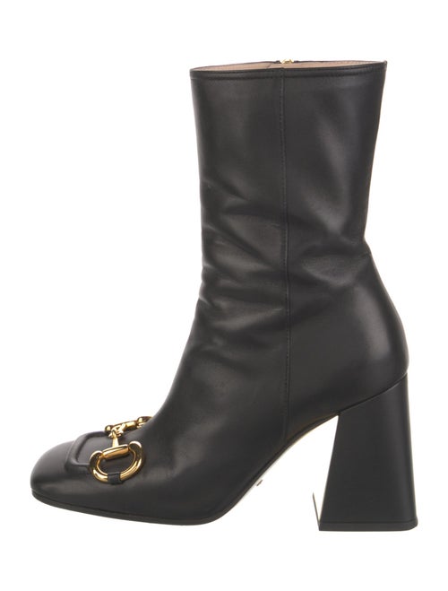 Gucci Horsebit Accent Leather Boots
