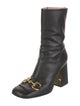 Gucci Horsebit Accent Leather Boots