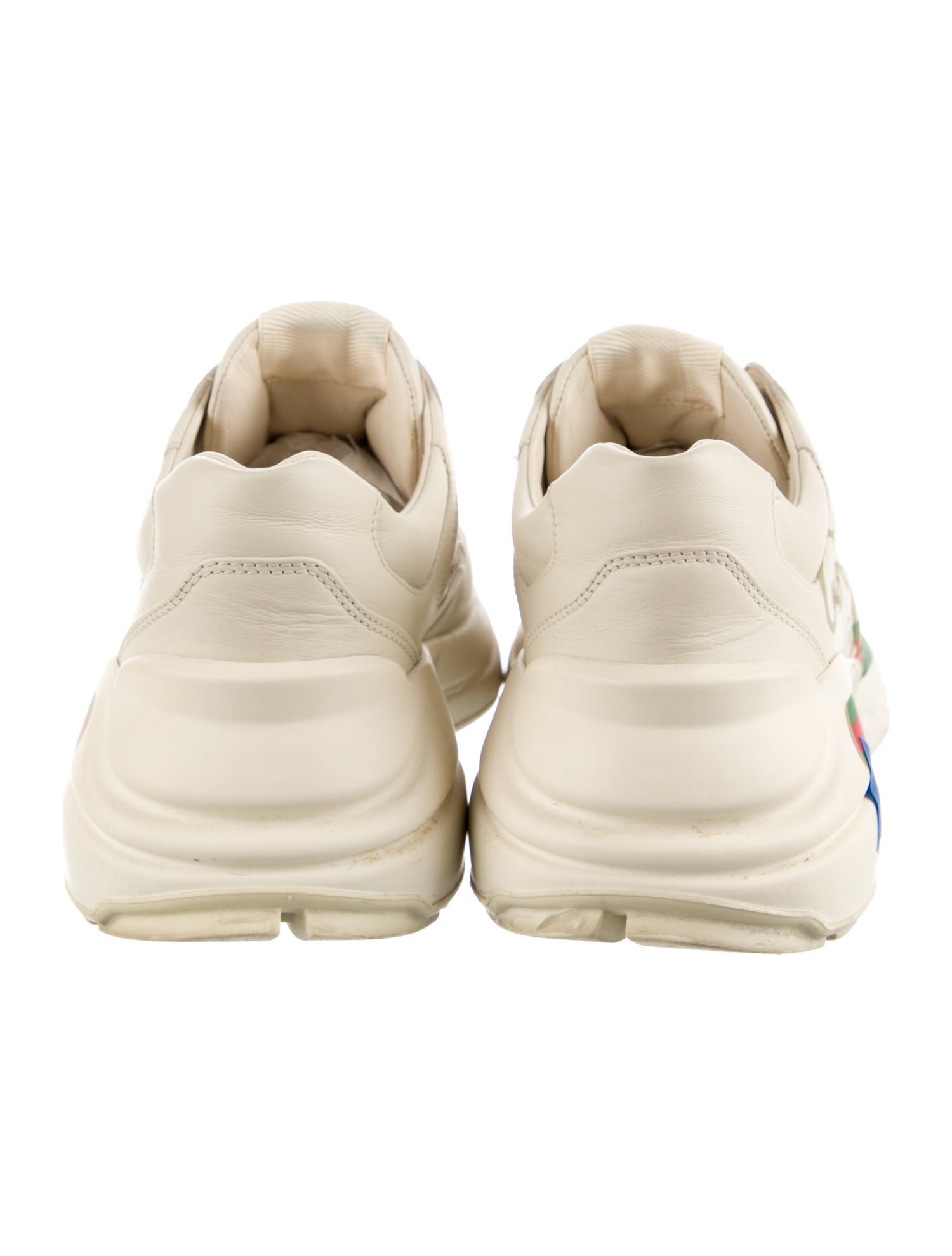 Gucci Web Accent Leather Sneakers