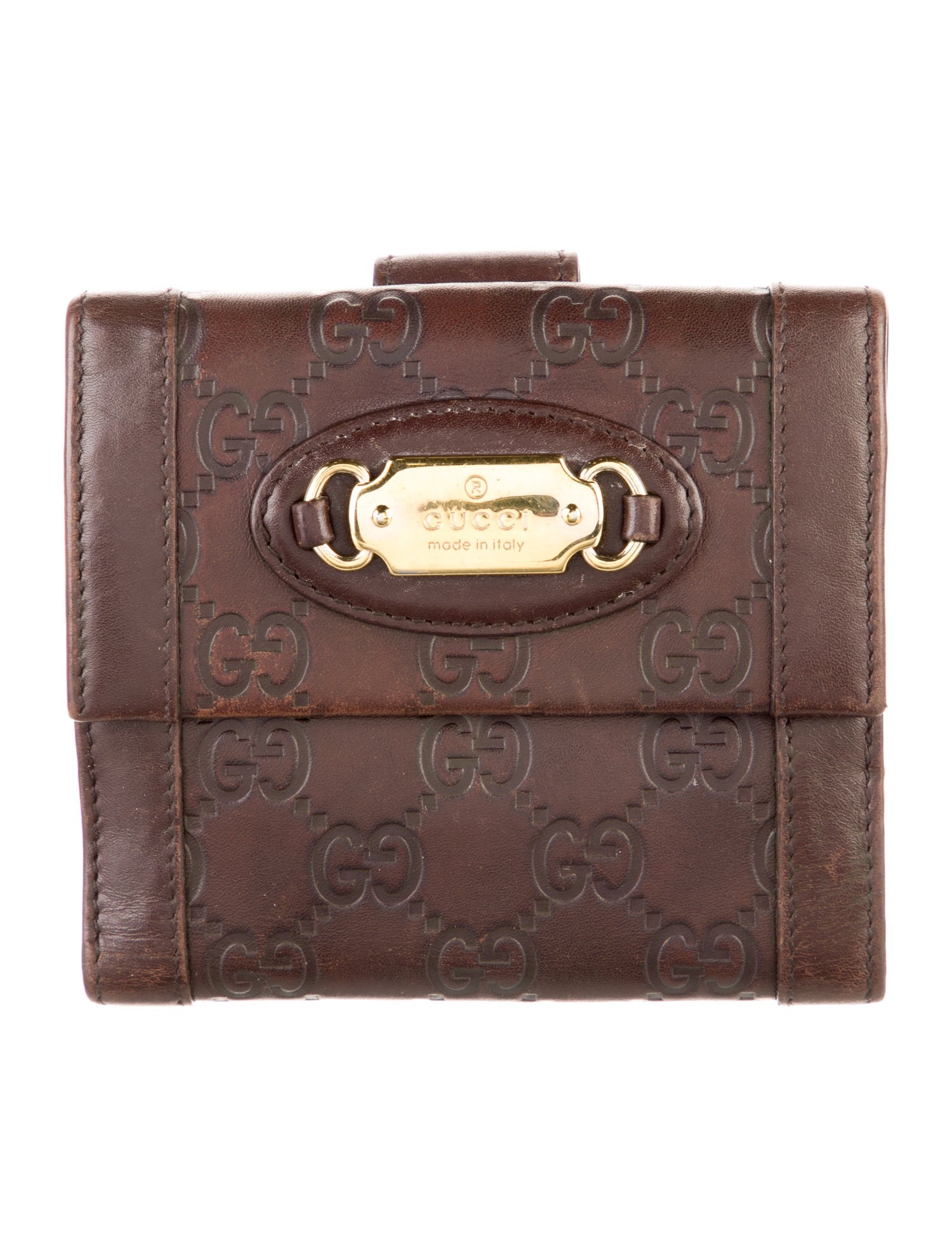 Gucci Guccissima Compact GG Signature French Purse