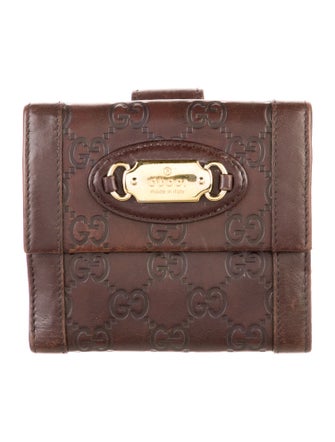 Gucci Guccissima Compact GG Signature French Purse