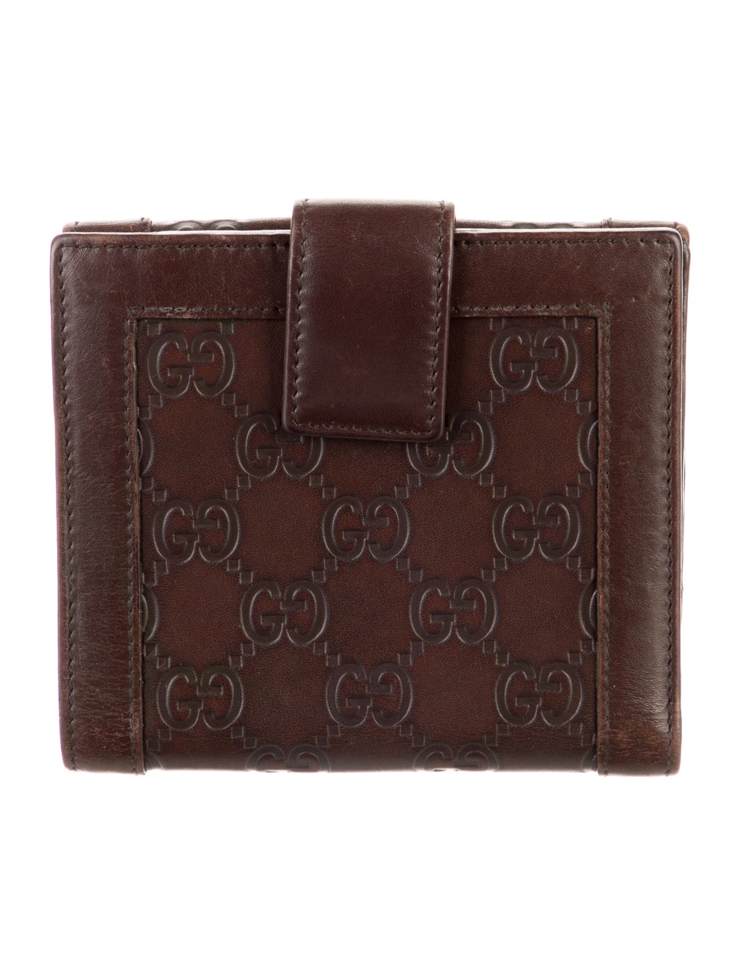 Gucci Guccissima Compact GG Signature French Purse