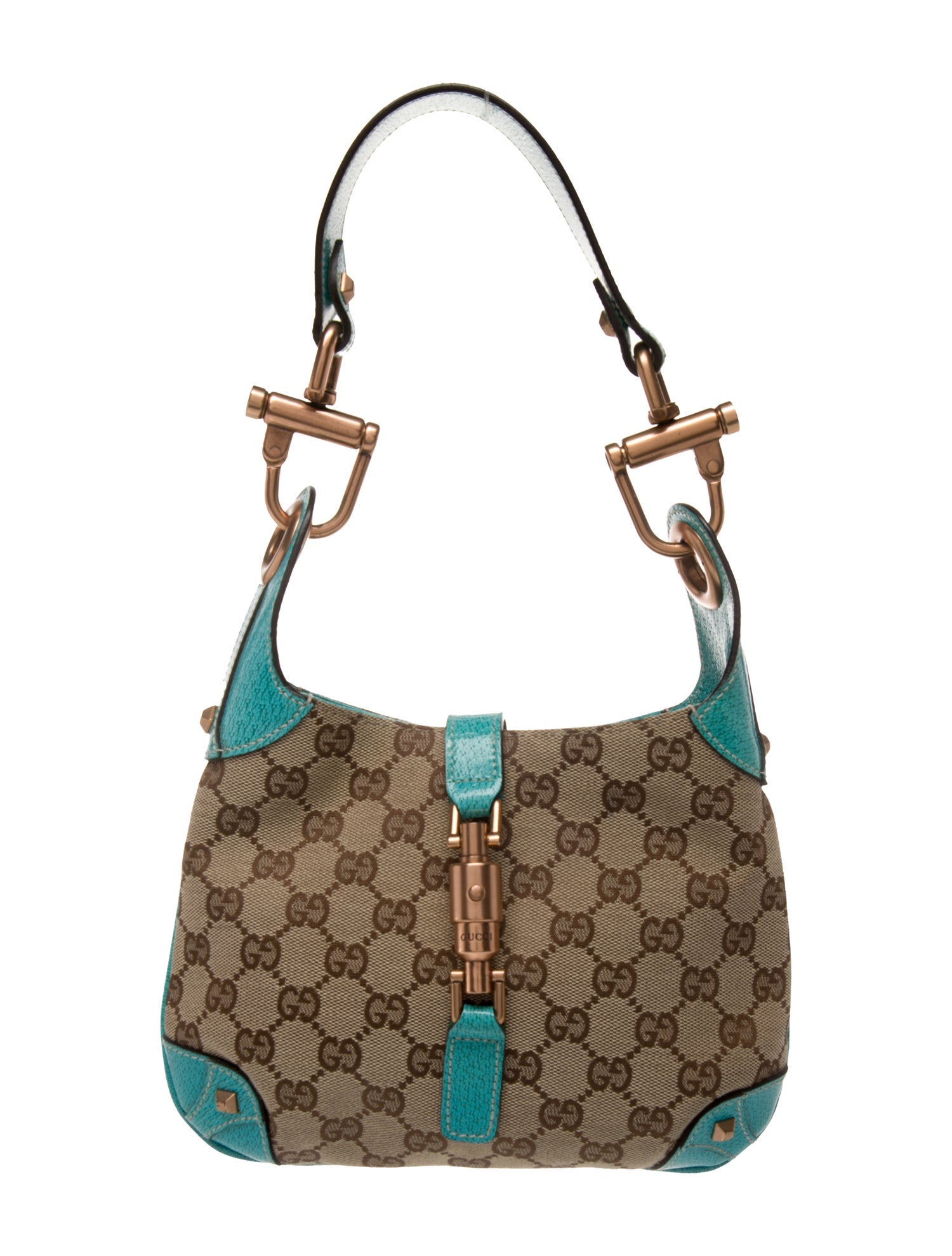 Gucci GG Canvas Nailhead Jackie Mini