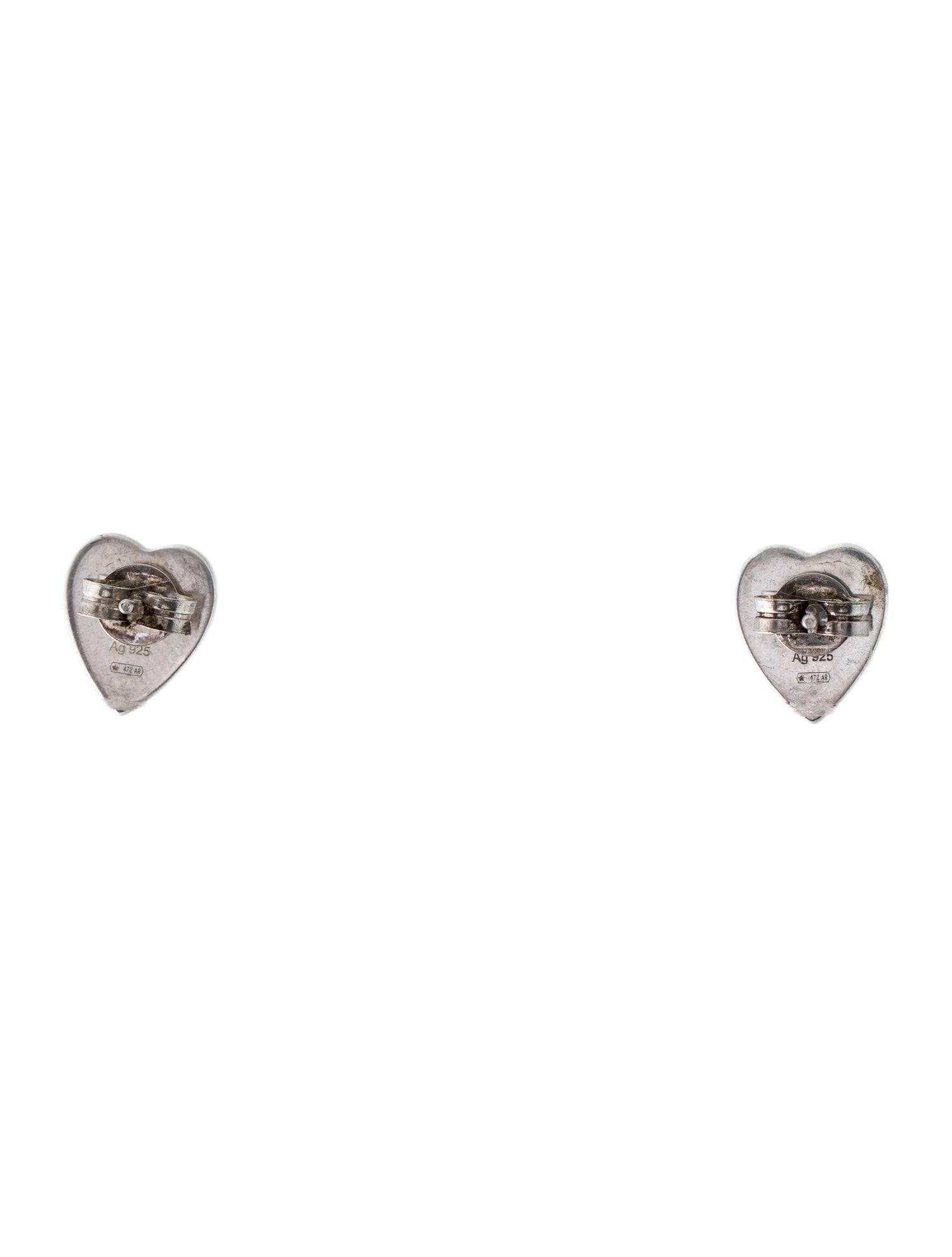 Gucci Trademark Heart Stud Earrings