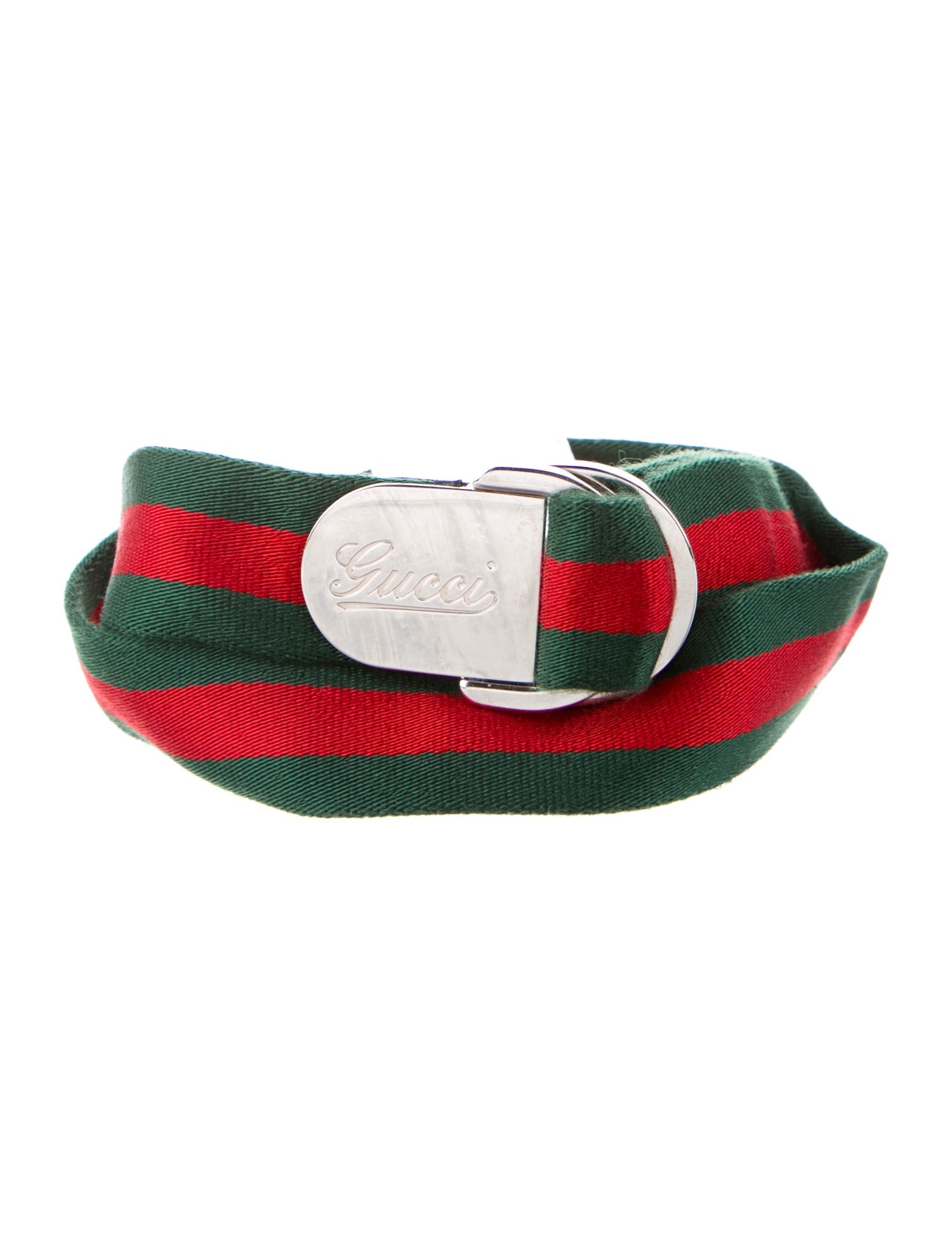 Gucci Web Accent Canvas Belt