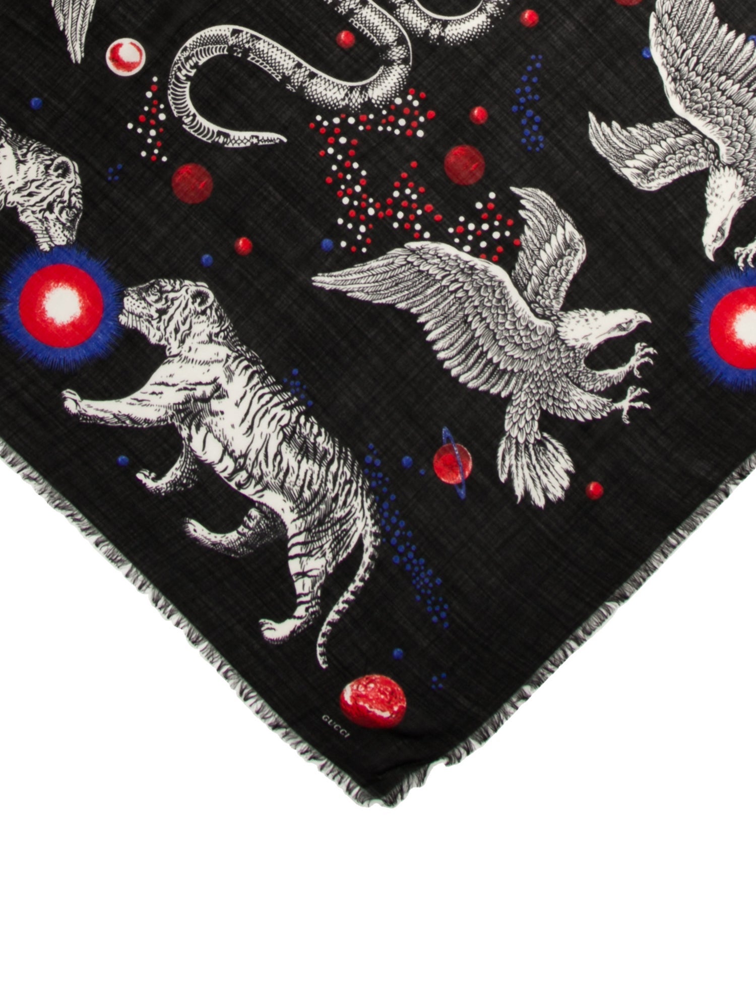 Gucci Silk Printed Scarf w/ Tags