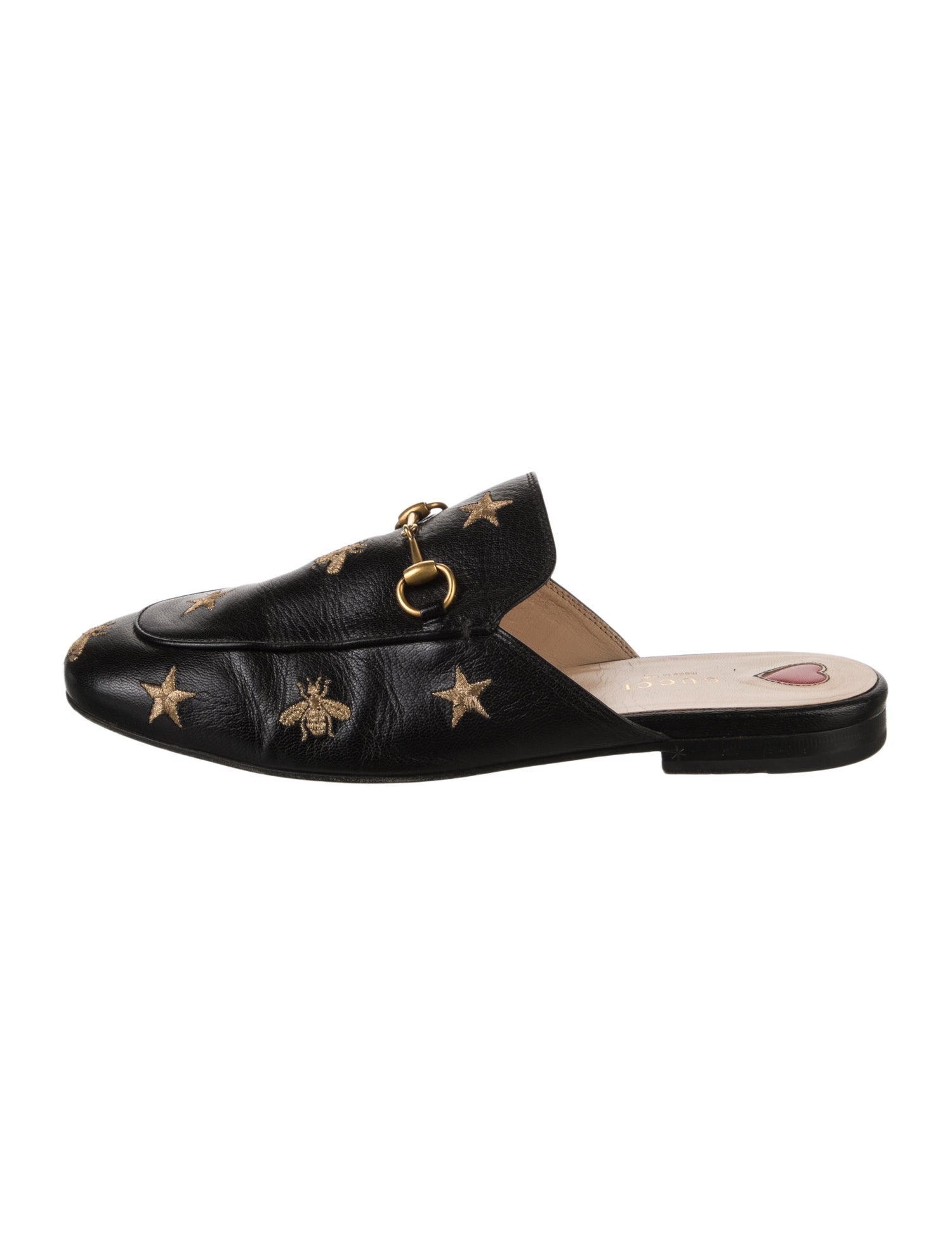 Gucci Horsebit Accent Leather Mules