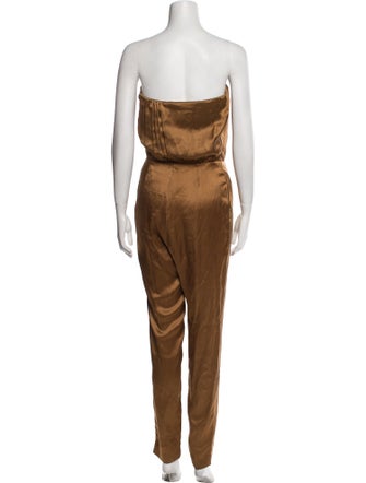 Gucci Silk Strapless Jumpsuit