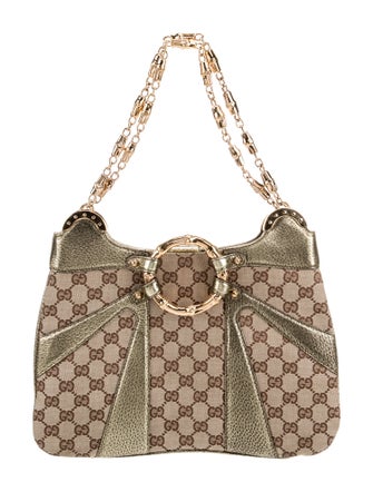 Gucci GG Canvas Bamboo Ring