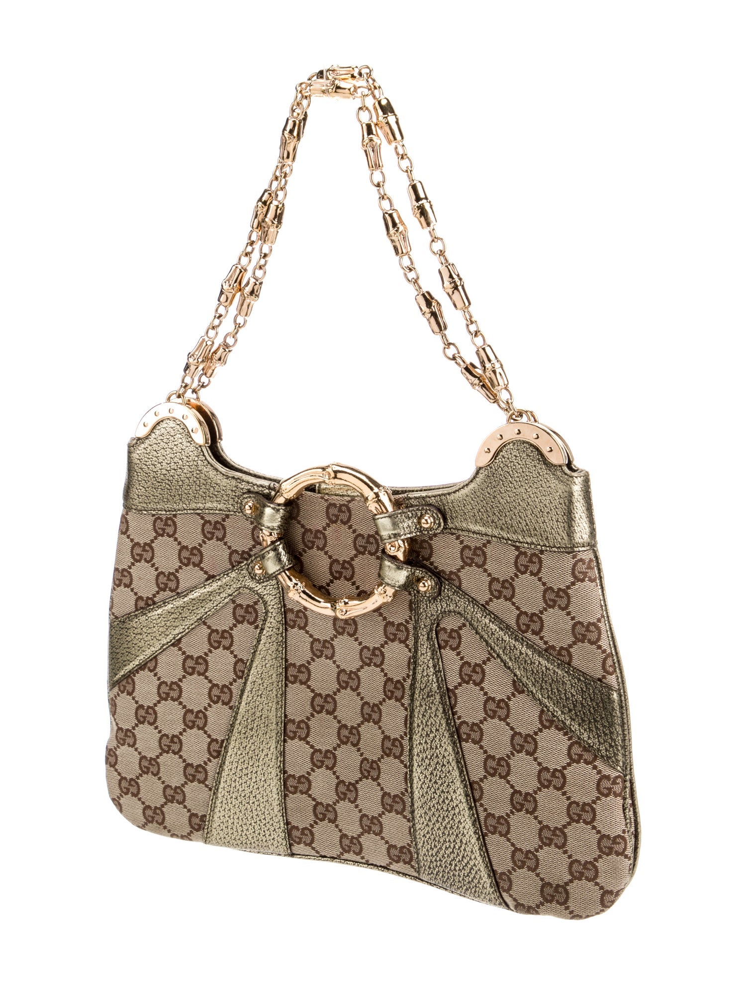 Gucci GG Canvas Bamboo Ring