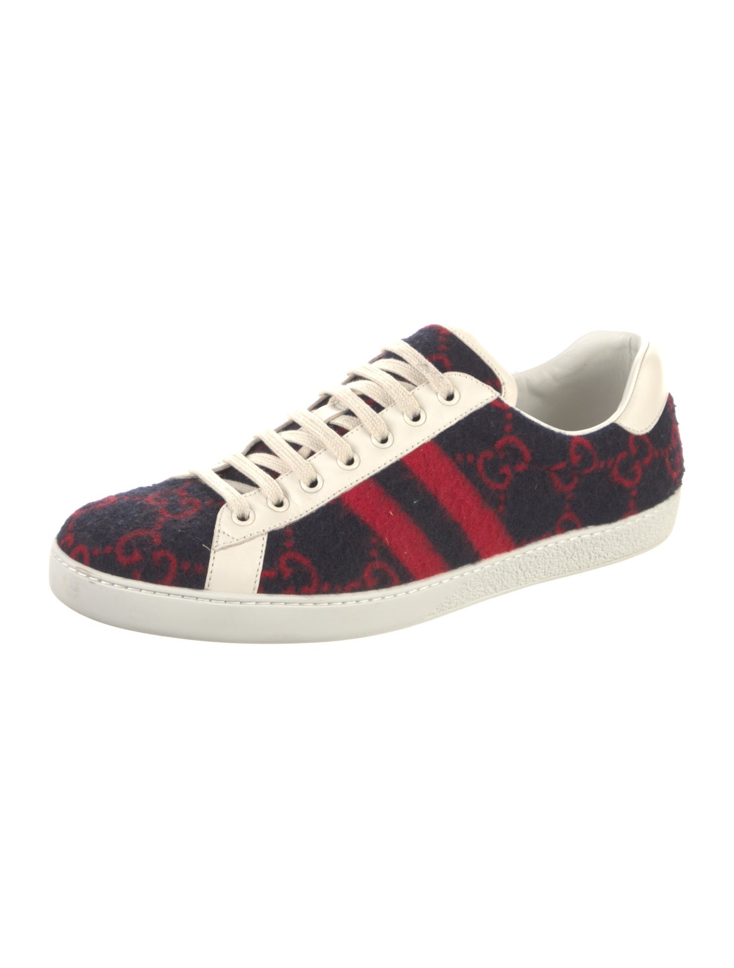 Gucci Wool Printed Sneakers