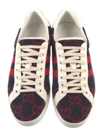 Gucci Wool Printed Sneakers