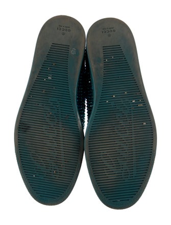 Gucci Suede Crystal Embellishments Sneakers