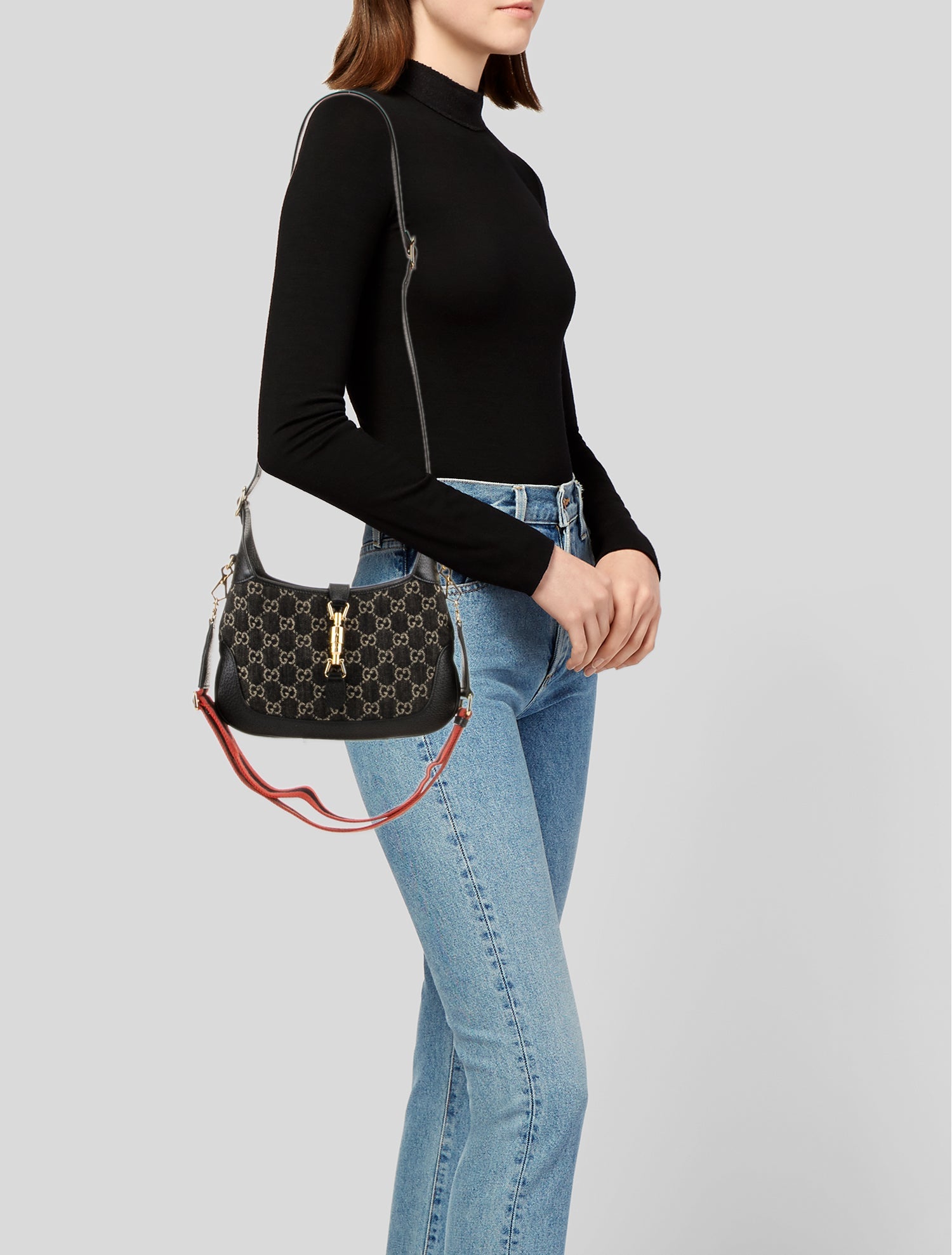 Gucci GG Denim Jackie 1961 Small