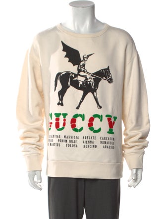 Gucci Graphic Print Crew Neck Sweatshirt