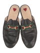 Gucci Web Accent Leather Mules