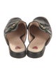 Gucci Web Accent Leather Mules