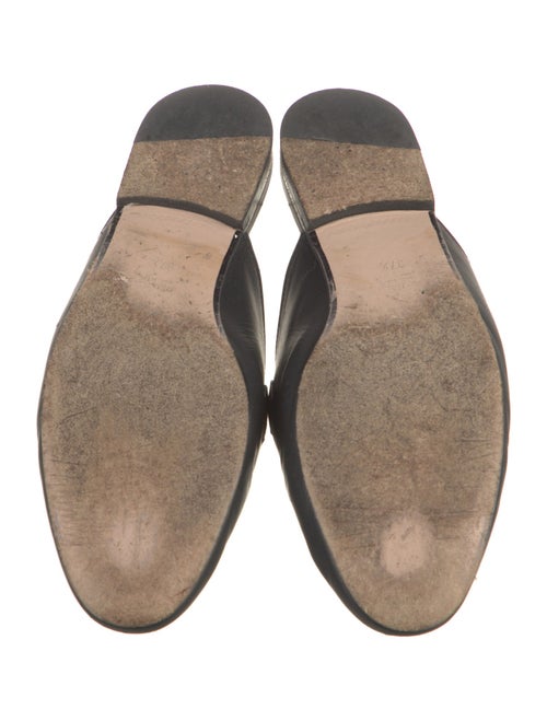 Gucci Web Accent Leather Mules