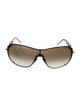 Gucci Interlocking G Logo Shield Sunglasses