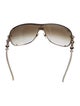 Gucci Interlocking G Logo Shield Sunglasses
