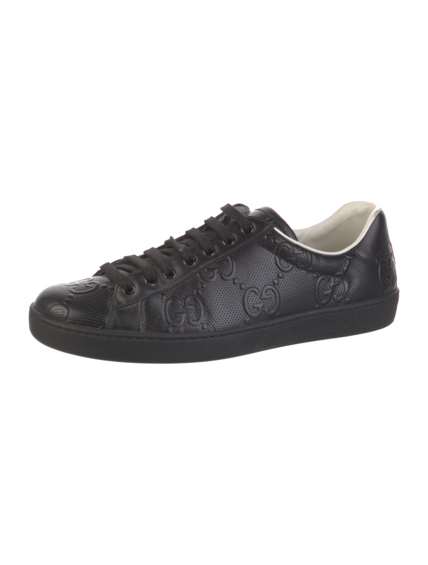 Gucci GG Embossed Leather Sneakers