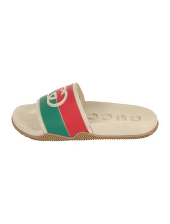 Gucci Web Accent Rubber Slides