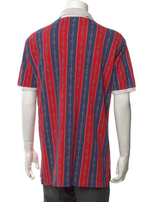 Gucci Printed Collar Polo Shirt