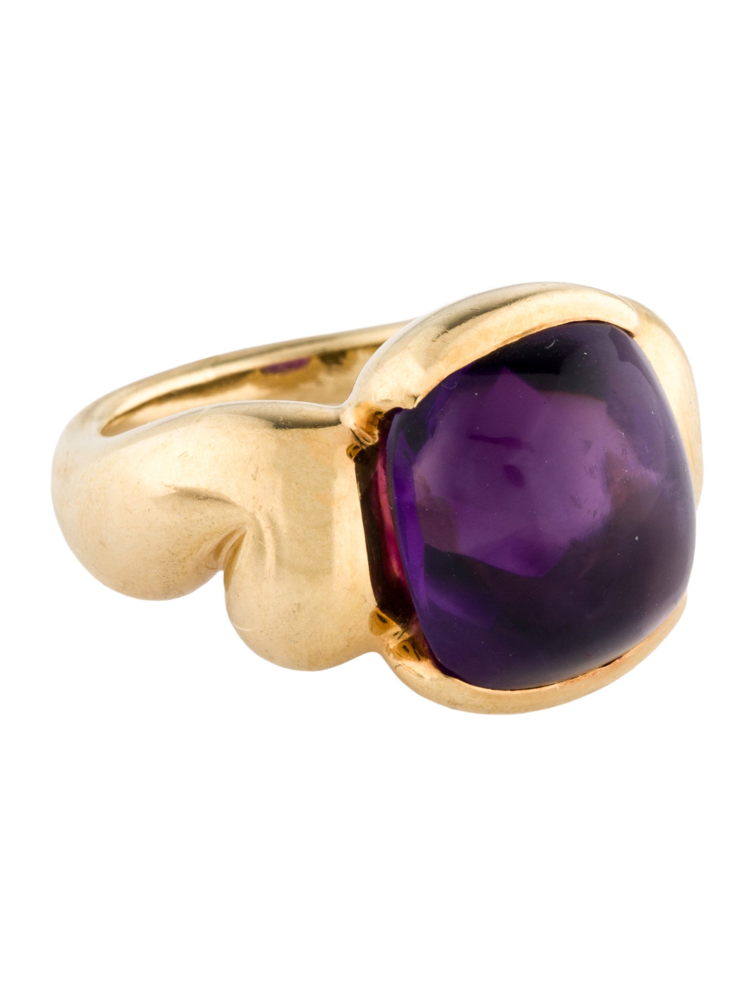 Gucci Vintage 18K Amethyst Cocktail Ring