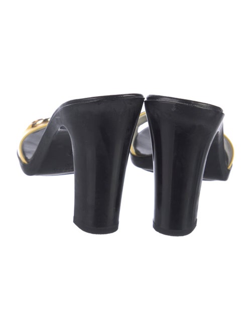 Gucci Horsebit Accent Patent Leather Slides