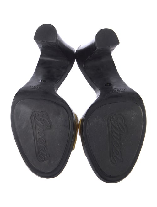 Gucci Horsebit Accent Patent Leather Slides