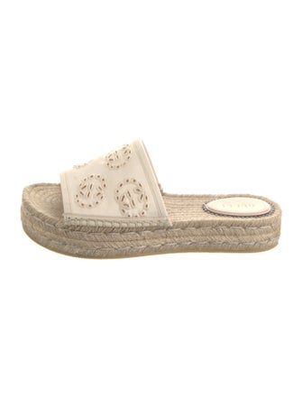 Gucci Interlocking G Logo Canvas Espadrilles