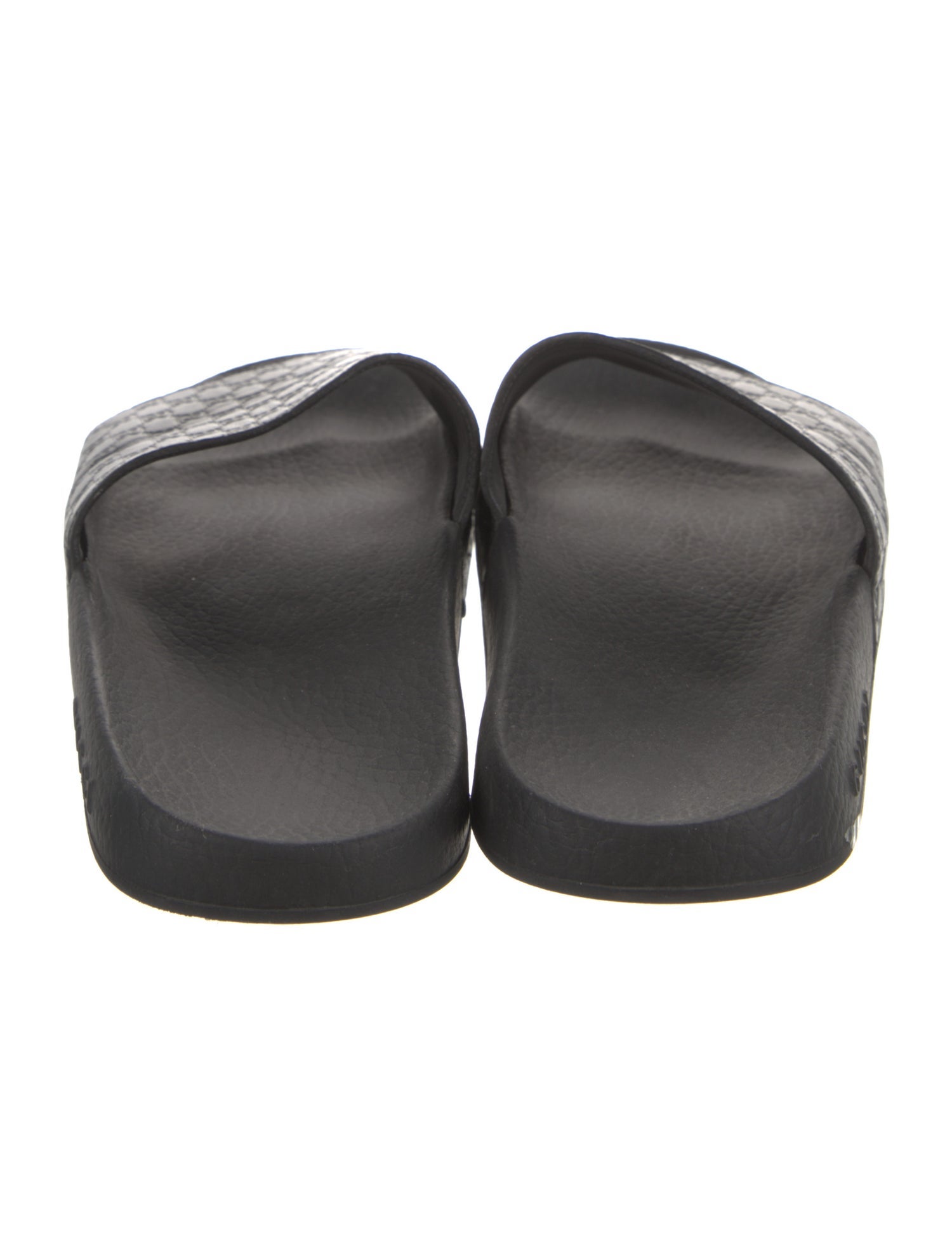 Gucci Microguccissima Pattern Leather Slides