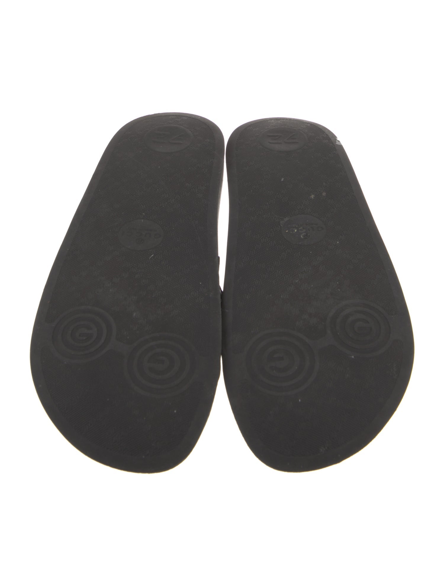Gucci Microguccissima Pattern Leather Slides