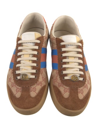 Gucci Web Accent Canvas Sneakers