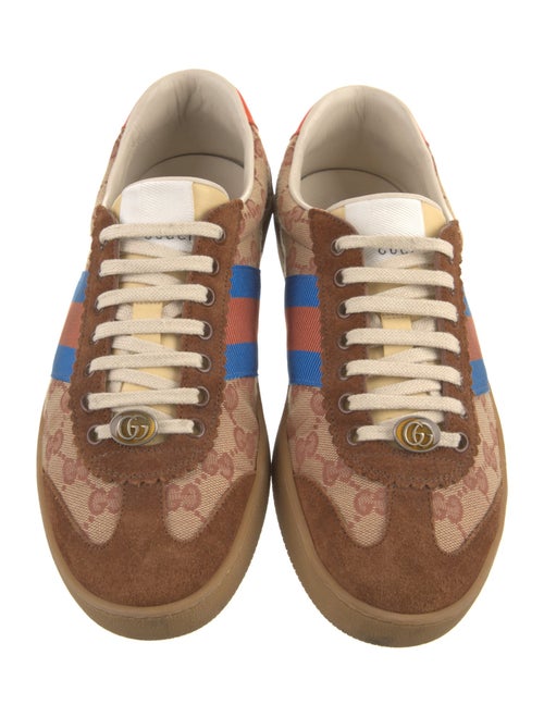 Gucci Web Accent Canvas Sneakers
