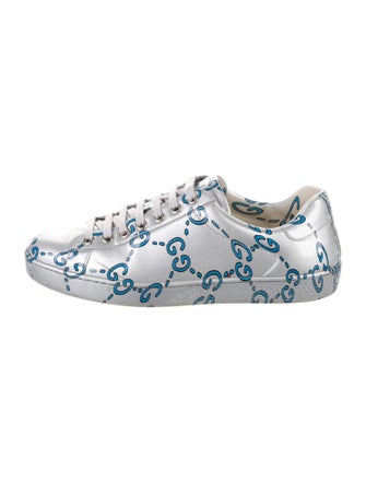 Gucci GG Logo Patent Leather Sneakers