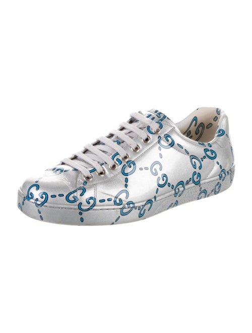 Gucci GG Logo Patent Leather Sneakers