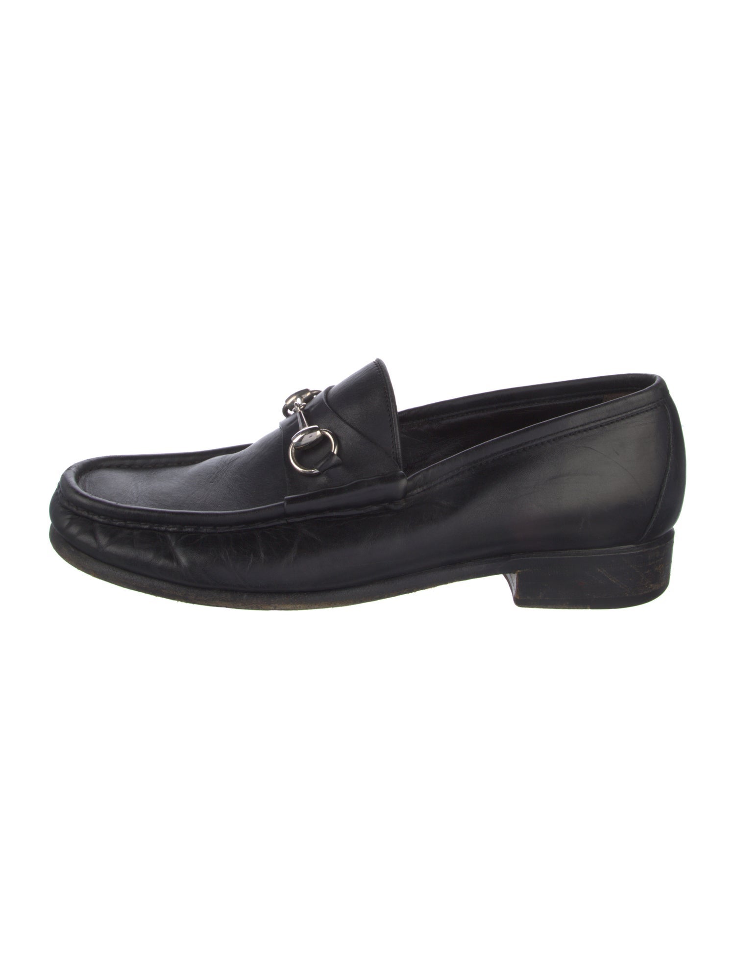 Gucci Vintage Horsebit Accent Dress Loafers
